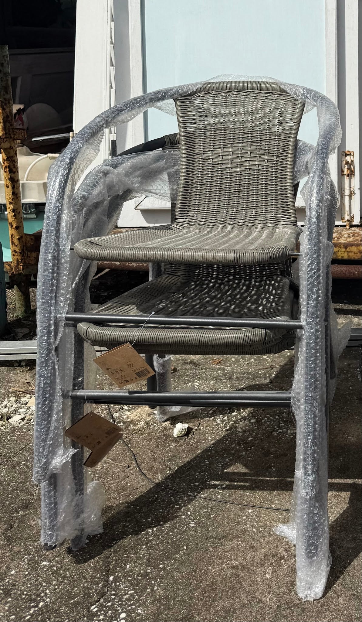 Set of 2 Woven Patio Chairs