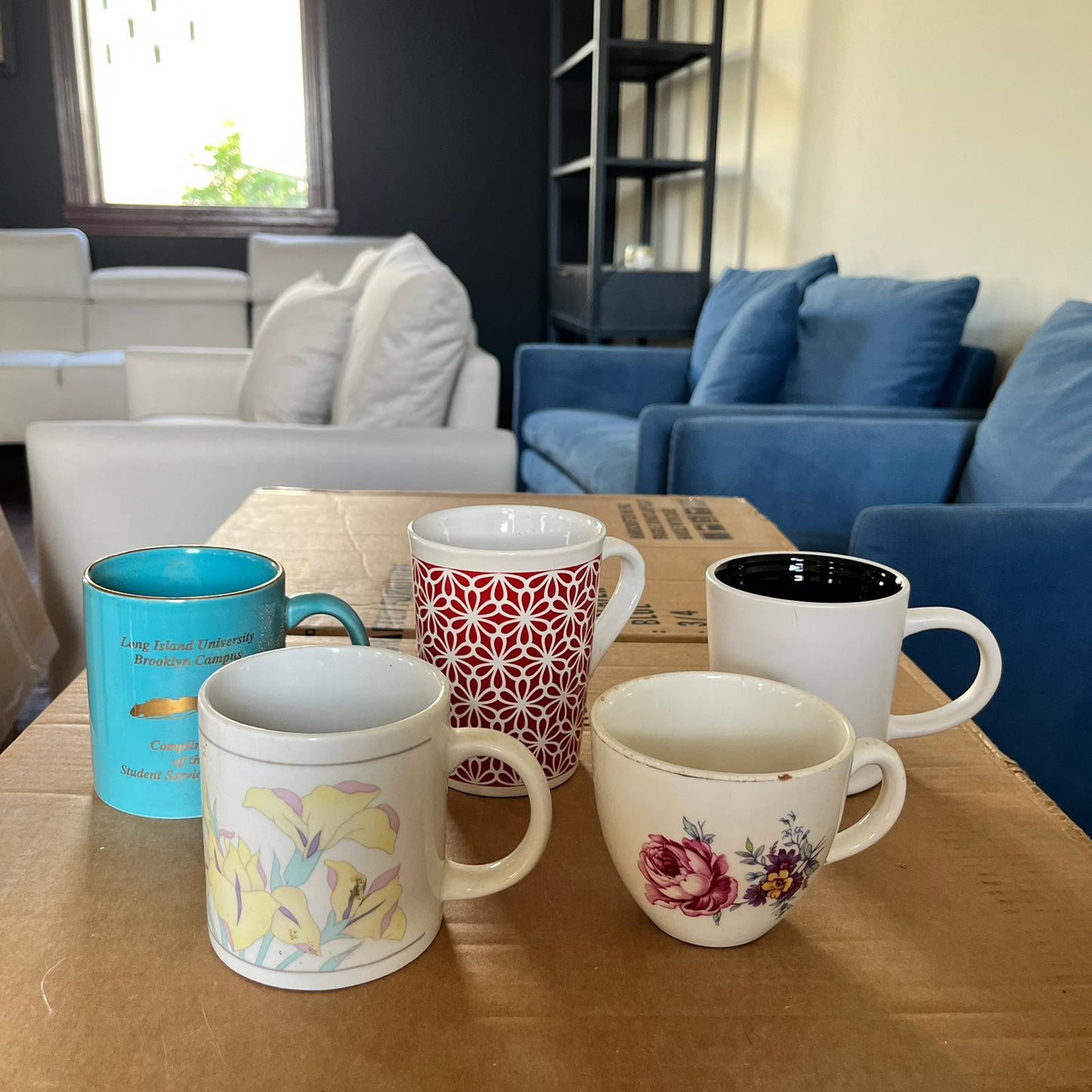 Set of 5 Assorted Ceramic Mugs