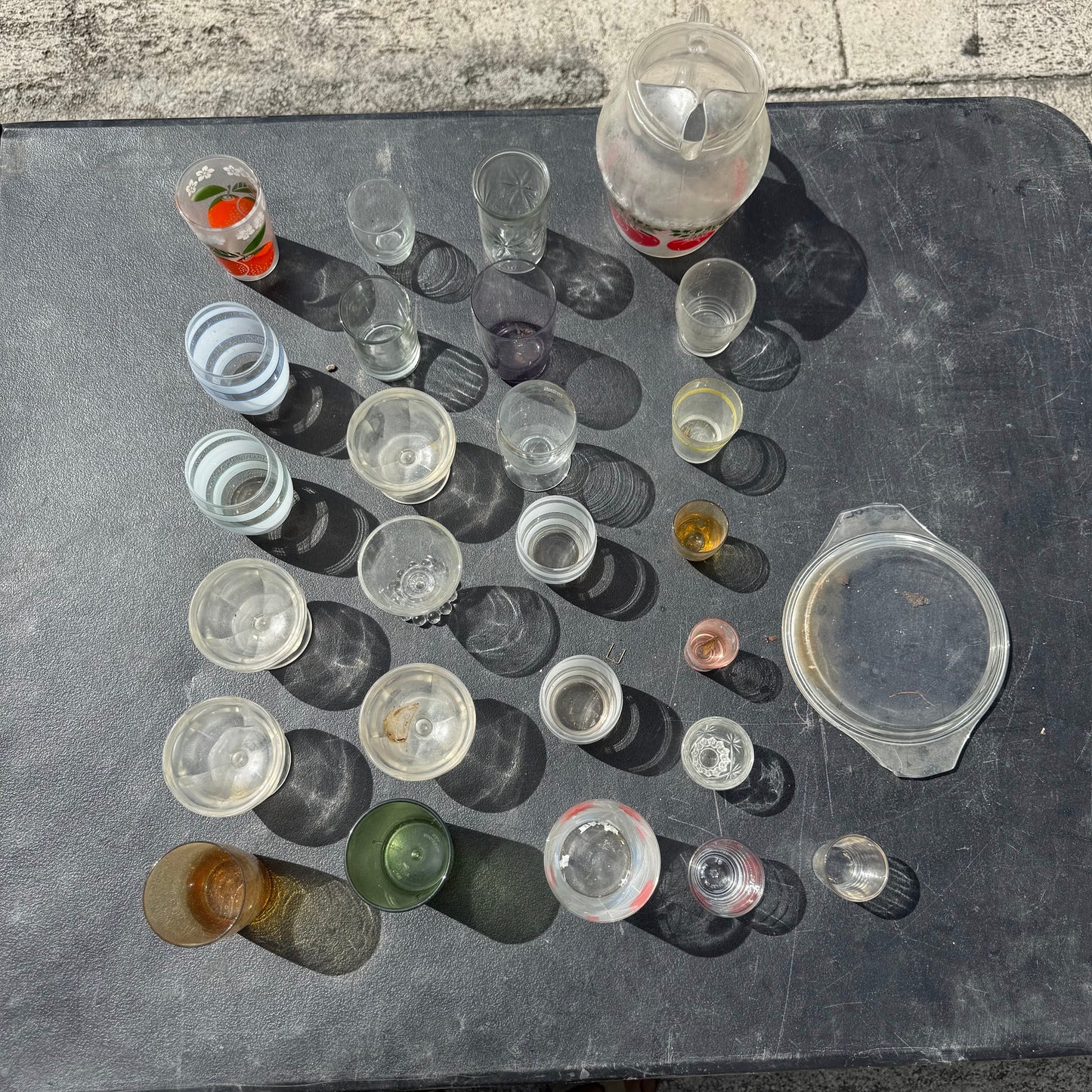 Set of Miscellaneous glassware