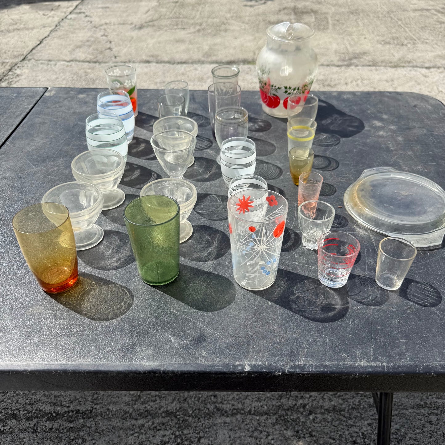 Set of Miscellaneous glassware