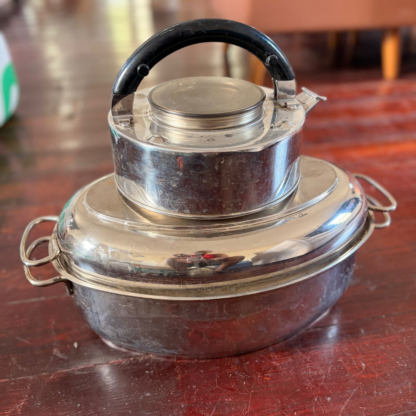 Stainless Steel Roaster and Buffet Server Set