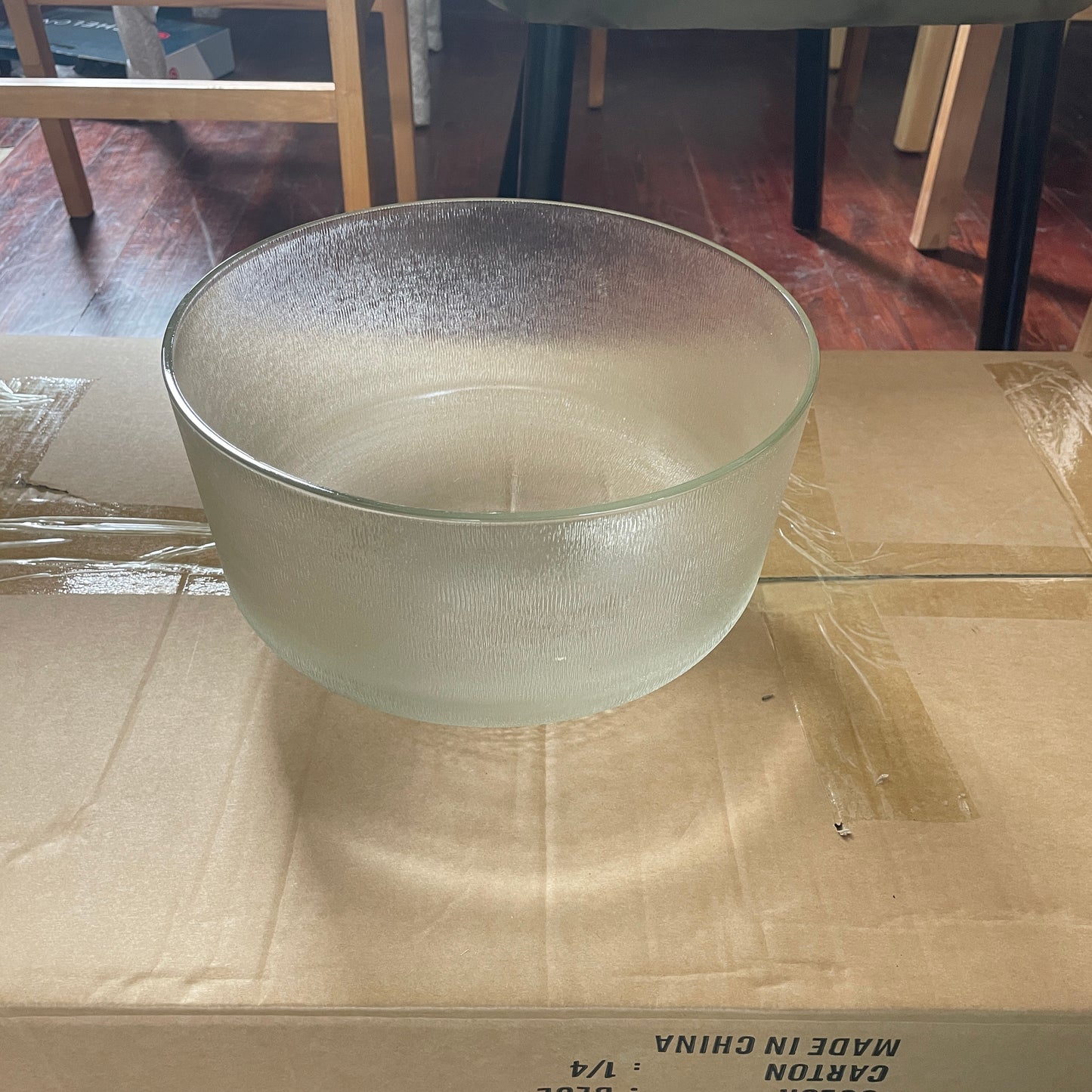 Textured Glass Bowl
