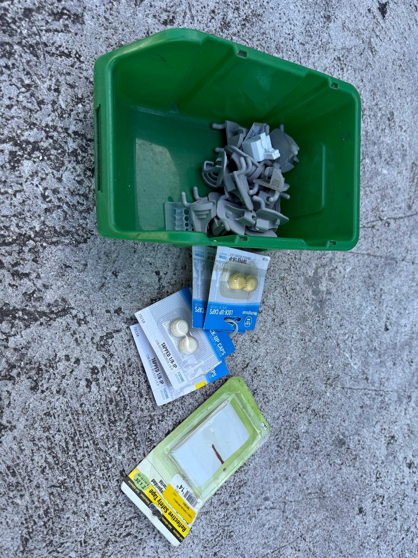 Westinghouse Lock-Up Caps, Reflective Safety Tape + Assorted Items