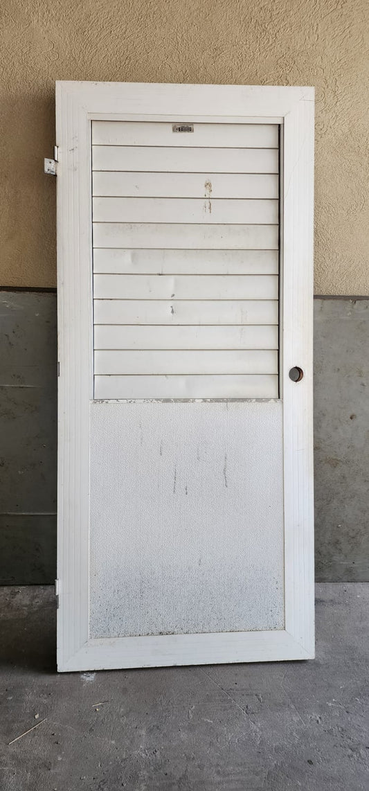White Louvered Door