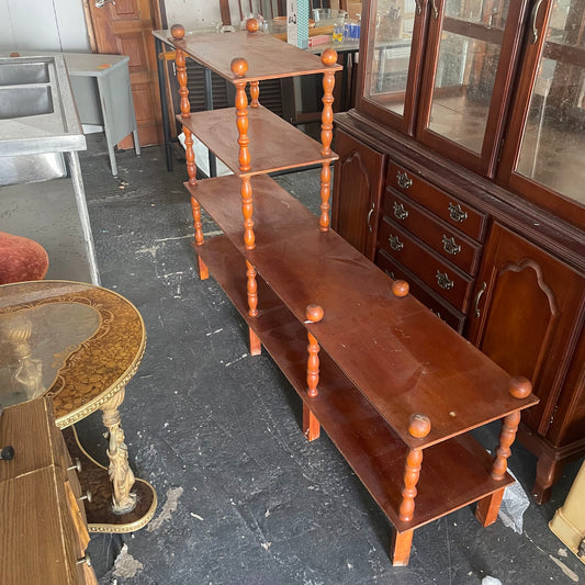 Wooden 4-Tier Display Shelf