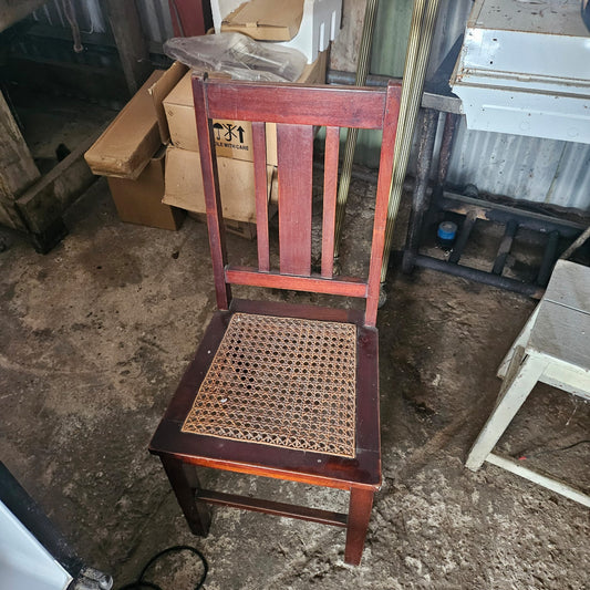Wooden Chair with Cane Seat