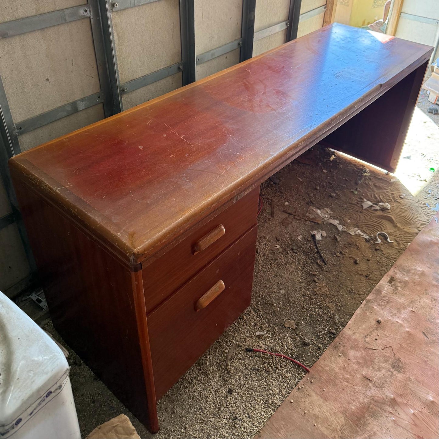 Wooden Desk with 2 Drawers