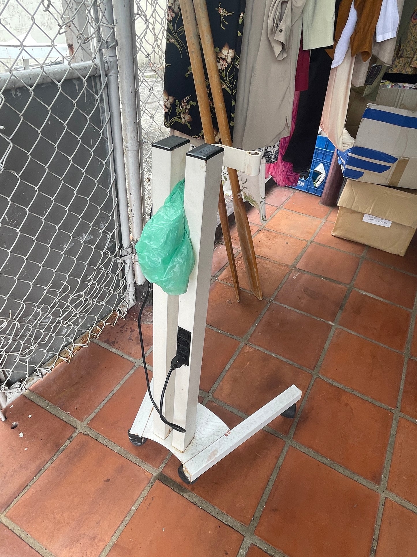 Work Station With Electrical Inlet