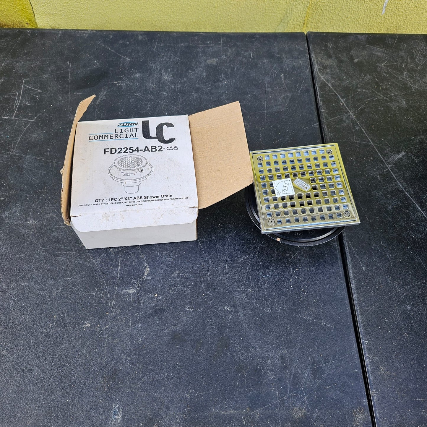 Zurn 2" x 3" ABS Shower Drain
